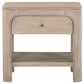 Solano 1-drawer Nightstand Bedside Table Weathered Mango