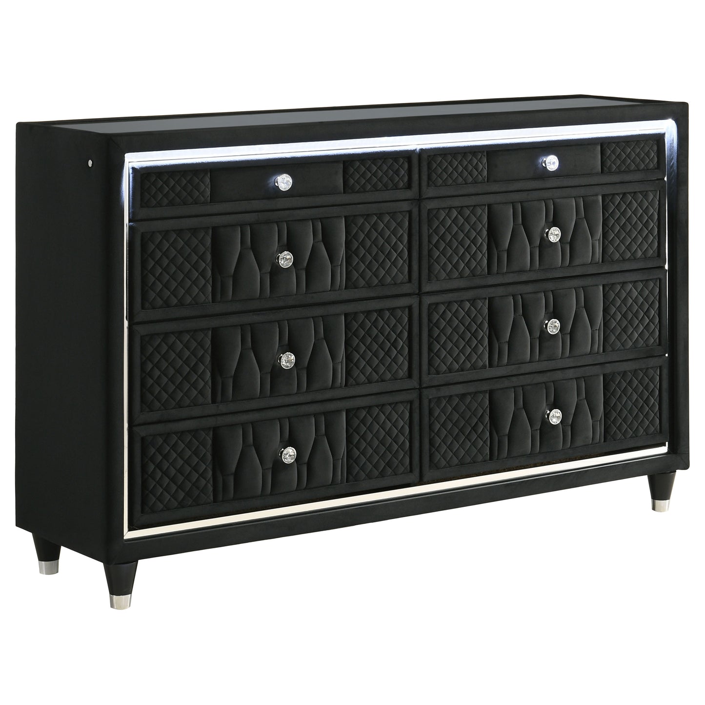 Lorient 4-piece Eastern King Bedroom Set Black
