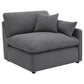 Hobson 4-piece Upholstered Modular Sectional Sofa Charcoal