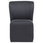 Jaelynn Upholstered Parsons Dining Side Chair Charcoal (Set of 2)