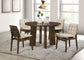 Strouse 47-inch Round Wood Dining Room Table Walnut