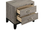 Valen 2-drawer Nightstand Bedside Table Light Taupe