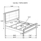 Atlas 5-piece California King Bedroom Set Dark Oak