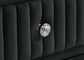 Ravenne 4-piece Velvet Upholstered Eastern King LED Bedroom Set Black
