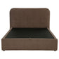 Anders Upholstered Queen Storage Lift Platform Bed Chocolate