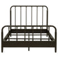 Rocco All Wood Water Pipe Open Frame Twin Bed Dark Bronze