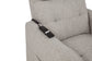 Dayes Upholstered Power Lift Recliner Chair Taupe