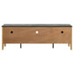 Bradley 63-inch 2-Door SmartTop TV Stand Grey and Natural
