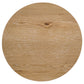 Kessler 2-piece Round Sculptural Wood Coffee Table Set Light Oak