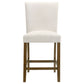 Paxton 5-piece Round Glass Top Counter Height Dining Set Beige