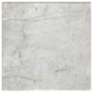 Ebby Square Genuine Marble Top Metal End Table White and Antique Black
