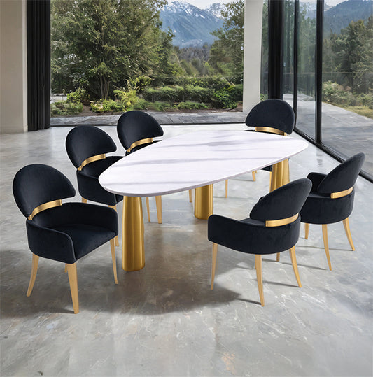 Northam - 7 Pc. Dining Table Set W/ Black Chair