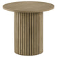 Hamlyn 5-piece Round Wood Counter Height Dining Set Grey and Natural Oak