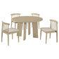 Strouse 5-piece Dining Set Wheat and Natural Oak