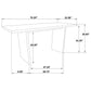 Decker 70-inch Rectangular Wood Counter Height Dining Table Black
