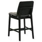 Redbridge Velvet Upholstered Counter Chair Grey and Black (Set of 2)