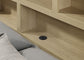 Hendricks Eastern King Bookcase Headboard Platform Bed Light Oak