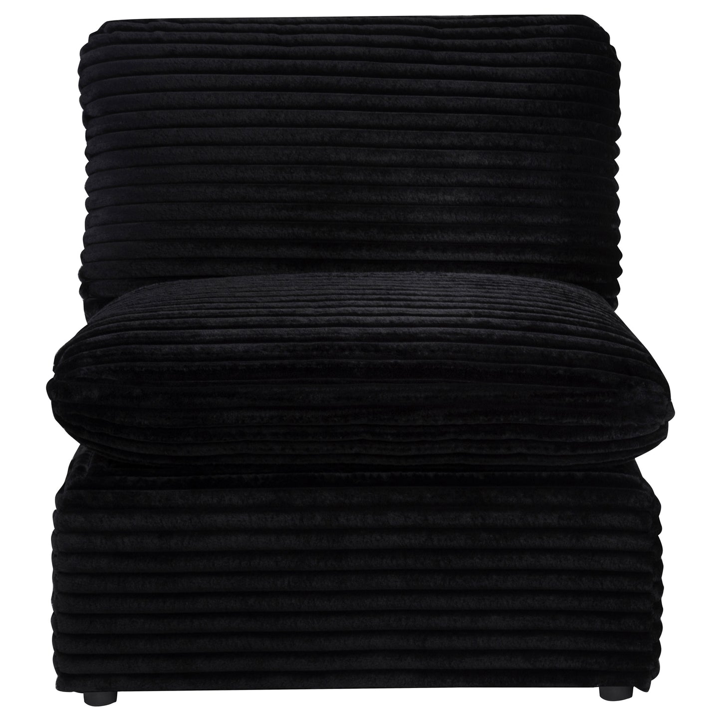 Collins Modular Armless Chair Black