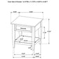 Lindenton 1-drawer Wood Occasional Side End Table Black
