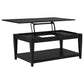 Lindenton 3-piece Wood Lift-Top Coffee and End Table Set Black