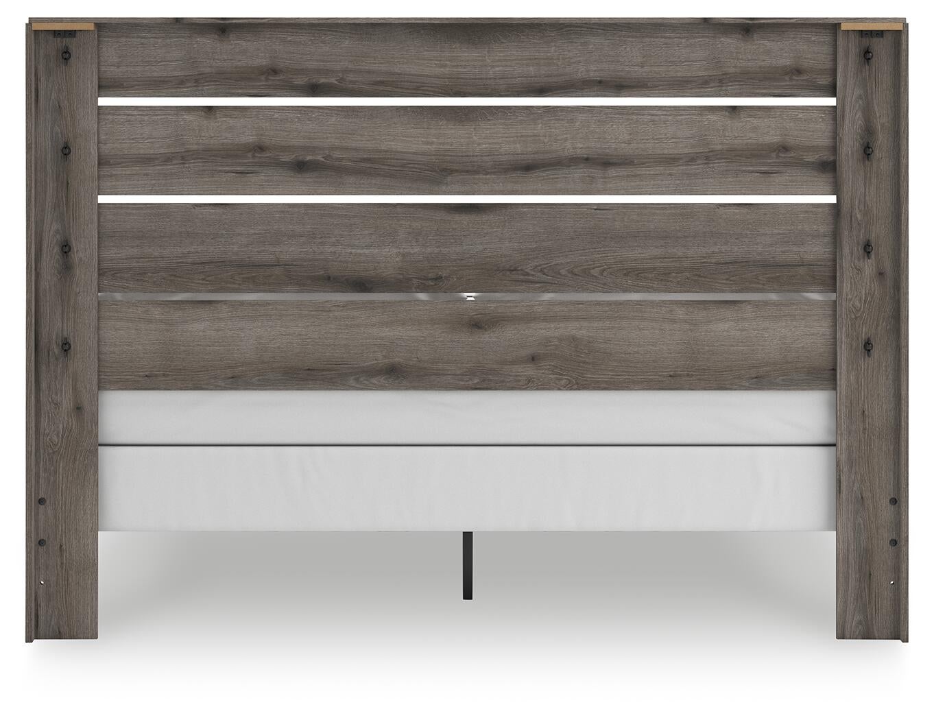 Graystorm King Panel Bed, Dresser, Mirror, Chest and Nightstand