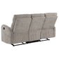 Hamilton 2-piece Chenille Manual Reclining Sofa Set Sand
