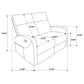 Hamilton 2-piece Chenille Manual Reclining Sofa Set Sand
