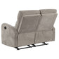 Hamilton Chenille Upholstered Manual Reclining Loveseat Sand