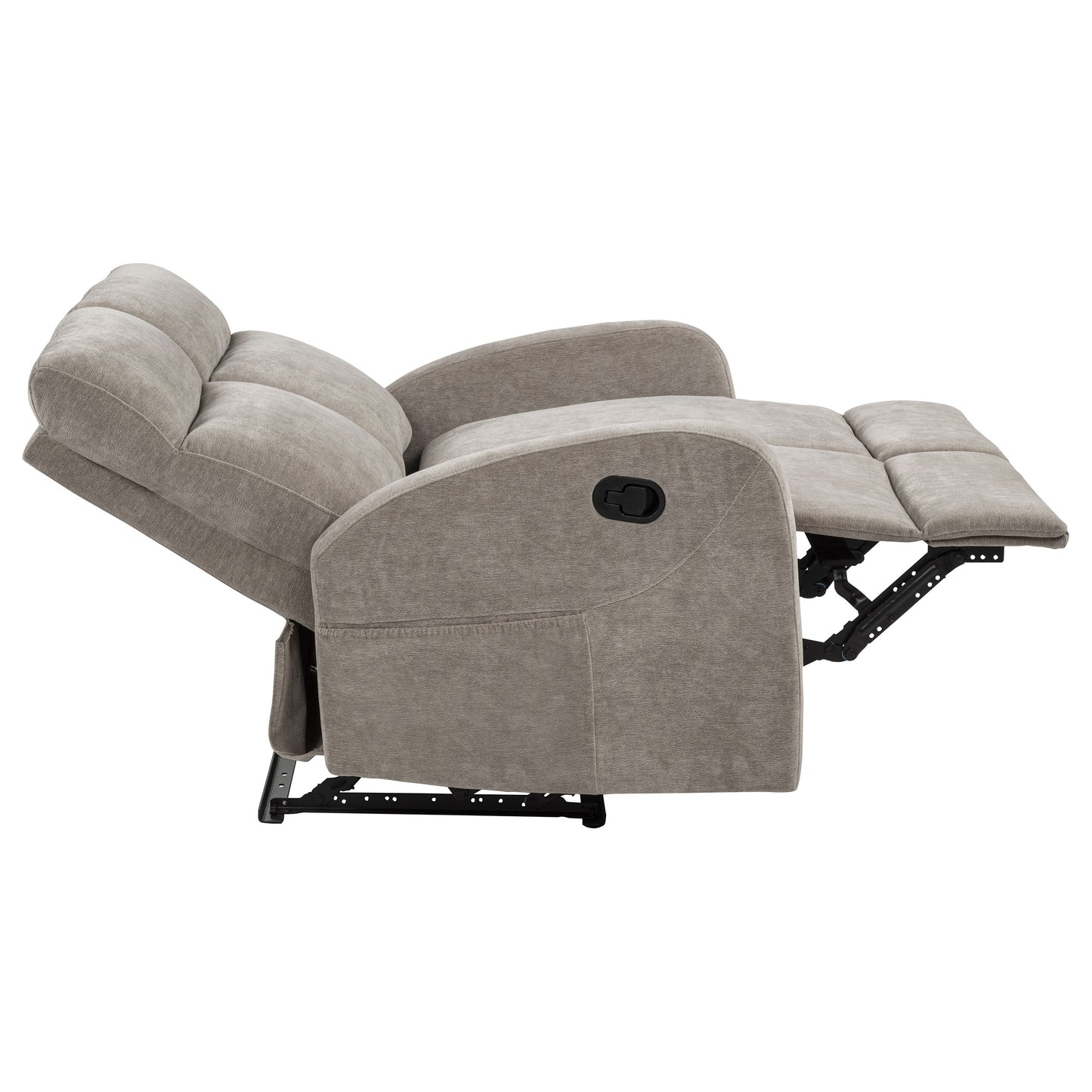 Hamilton Chenille Upholstered Manual Reclining Loveseat Sand