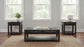 Marcelo Wood Coffee Table with 2 Drawers and Shelf Coffee