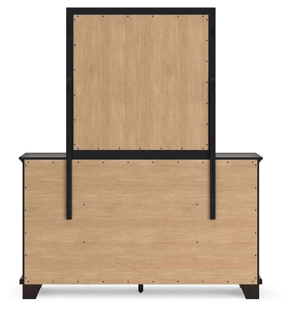 Covetown King Panel Bed, Dresser, Mirror, Chest and Nightstand