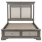 Cresswell Eastern King Upholstered Storage Platform Bed Weathered Taupe