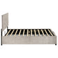 Reeves Upholstered Full Lift-Top Storage Platform Bed Beige