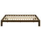 Gislen Full Easy Assembly Wood Platform Bed Walnut