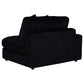 Blaine Upholstered Reversible Chaise Sectional Sofa Black