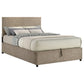 Reeves Upholstered Full Lift-Top Storage Platform Bed Tan