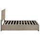 Reeves Upholstered Twin Lift-Top Storage Platform Bed Tan