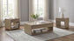 Ingram 3-Piece Coffee and End Table Set with Storage Latte