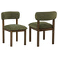 Faulkner Upholstered Dining Side Chair Moss Green (Set of 2)