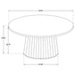 Galindo 5-piece 52-inch Round Dining Set Nutmeg and Walnut