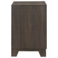 Farre 2-drawer Nightstand Bedside Table Dark Brown