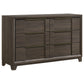 Farre 6-drawer Dresser Dark Brown