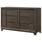 Farre 6-drawer Dresser Dark Brown
