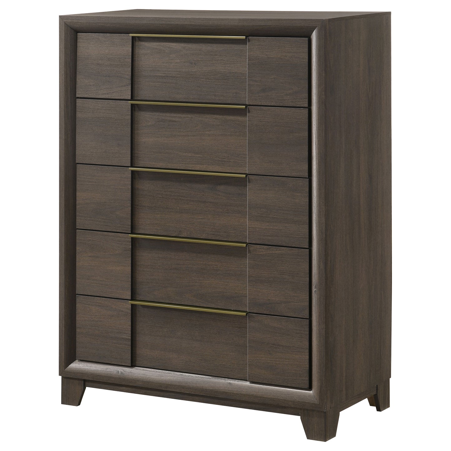 Farre 5-drawer Chest of Drawers Dark Brown