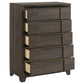 Farre 5-drawer Chest of Drawers Dark Brown