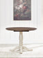 Wirloni Round DRM Drop Leaf Table