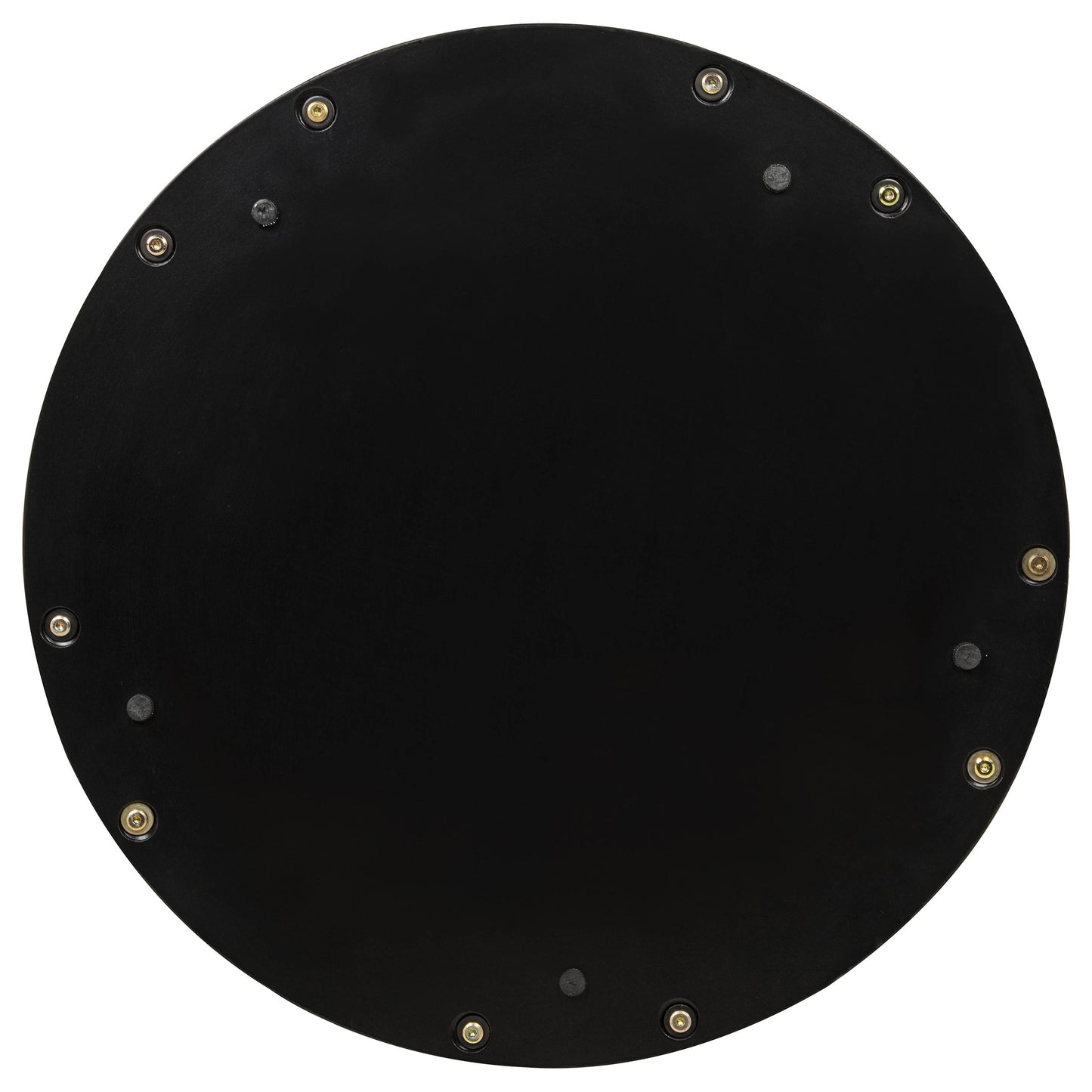 Naser 48-inch Round Glass Top Dining Table Dark Walnut