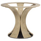 Naser 48-inch Round Glass Top Dining Table Light Oak