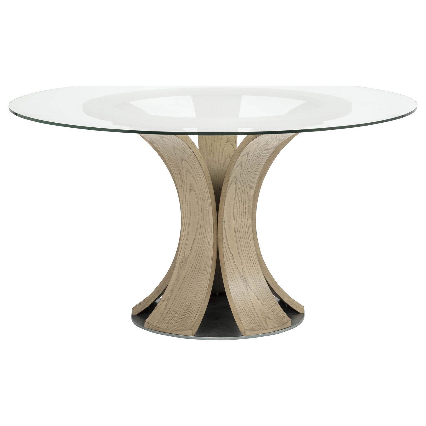 Naser 5-piece 48-inch Round Dining Table Set Beige and Light Oak