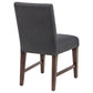 Naser Parsons Dining Side Chair Grey and Dark Walnut (Set of 2)